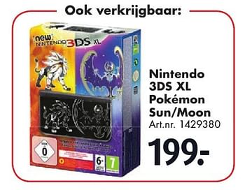 Aanbiedingen Nintendo 3ds xl pokémon sun-moon - Nintendo - Geldig van 19/11/2016 tot 04/12/2016 bij Bart Smit