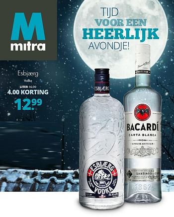 Aanbiedingen Esbjaerg vodka - Esbjaerg - Geldig van 21/11/2016 tot 04/12/2016 bij Mitra
