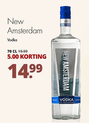 Aanbiedingen New amsterdam vodka - New Amsterdam - Geldig van 21/11/2016 tot 04/12/2016 bij Mitra