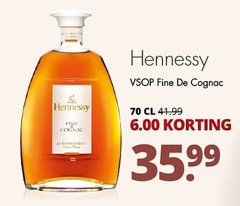 Aanbiedingen Hennessy vsop fine de cognac - Hennessy - Geldig van 21/11/2016 tot 04/12/2016 bij Mitra