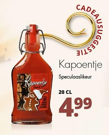 Aanbiedingen Kapoentje speculaaslikeur - Kapoentje - Geldig van 21/11/2016 tot 04/12/2016 bij Mitra
