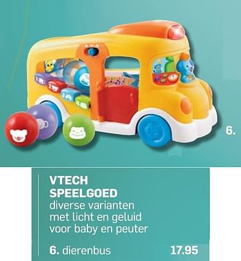 Aanbiedingen Speelgoed dierenbus - Vtech - Geldig van 04/11/2016 tot 05/12/2016 bij Action