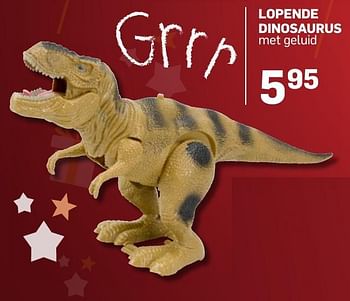Aanbiedingen Lopende dinosaurus - Huismerk - Action - Geldig van 04/11/2016 tot 05/12/2016 bij Action