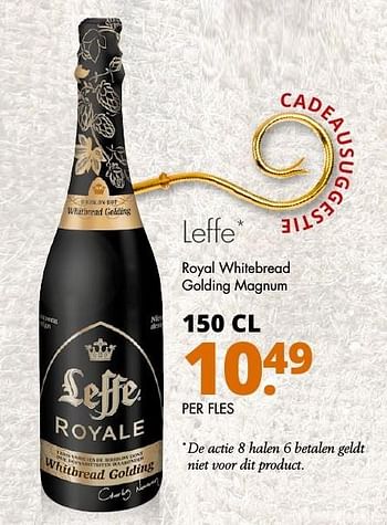 Aanbiedingen Leffe royal whitebread golding magnum - Leffe - Geldig van 21/11/2016 tot 04/12/2016 bij Mitra