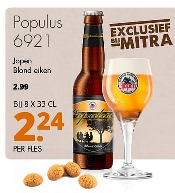 Aanbiedingen Populus 6921 jopen blond eiken - Jopen - Geldig van 21/11/2016 tot 04/12/2016 bij Mitra