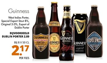 Aanbiedingen Guinness west indies porter, special export stout 8% - Guinness - Geldig van 21/11/2016 tot 04/12/2016 bij Mitra