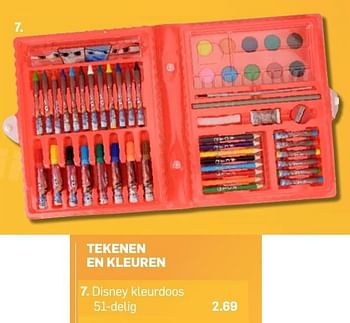 Aanbiedingen Tekenen en kleuren disney kleurdoos - Disney - Geldig van 04/11/2016 tot 05/12/2016 bij Action
