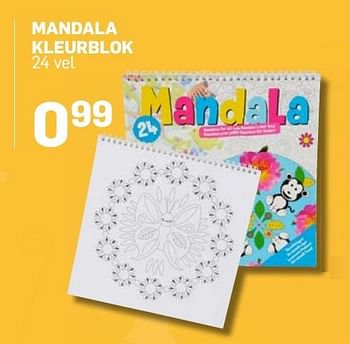 Aanbiedingen Mandala kleurblok - Huismerk - Action - Geldig van 04/11/2016 tot 05/12/2016 bij Action