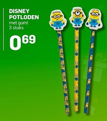 Aanbiedingen Disney potloden - Disney - Geldig van 04/11/2016 tot 05/12/2016 bij Action