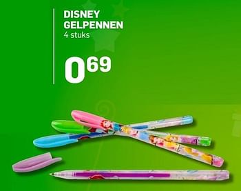 Aanbiedingen Disney gelpennen - Disney - Geldig van 04/11/2016 tot 05/12/2016 bij Action