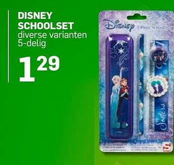 Aanbiedingen Disney schoolset - Disney - Geldig van 04/11/2016 tot 05/12/2016 bij Action