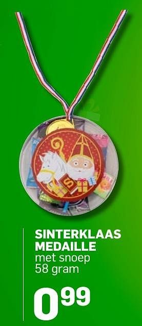Aanbiedingen Sinterklaas medaille - Huismerk - Action - Geldig van 04/11/2016 tot 05/12/2016 bij Action