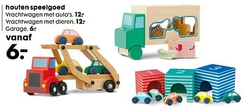 Aanbiedingen Houten speelgoed - Huismerk - Hema - Geldig van 06/11/2016 tot 05/12/2016 bij Hema