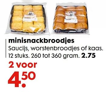 Aanbiedingen Minisnackbroodjes - Huismerk - Hema - Geldig van 06/11/2016 tot 05/12/2016 bij Hema