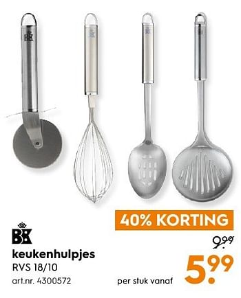 Aanbiedingen Keukenhulpjes - Huismerk - Blokker - Geldig van 13/11/2016 tot 05/12/2016 bij Blokker