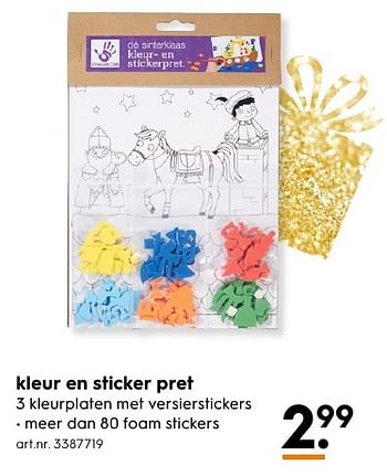 Aanbiedingen Kleur en sticker pret - Huismerk - Blokker - Geldig van 13/11/2016 tot 05/12/2016 bij Blokker