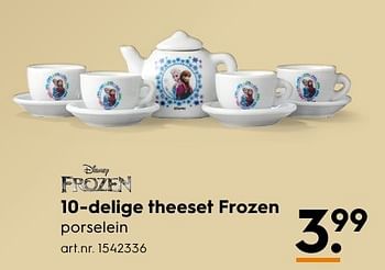 Aanbiedingen 10-delige theeset frozen - Disney  Frozen - Geldig van 13/11/2016 tot 05/12/2016 bij Blokker