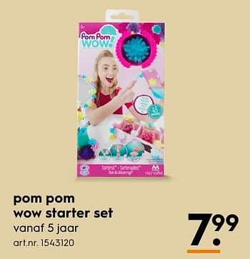 Aanbiedingen Pom pom wow starter set - PomPom Wow! - Geldig van 13/11/2016 tot 05/12/2016 bij Blokker