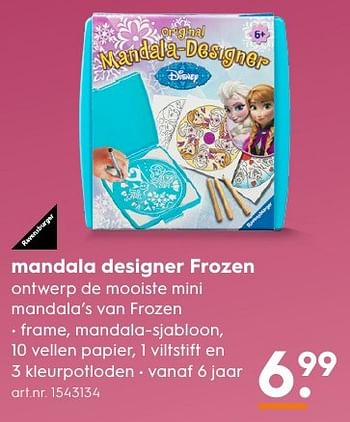 Aanbiedingen Mandala designer frozen - Disney  Frozen - Geldig van 13/11/2016 tot 05/12/2016 bij Blokker