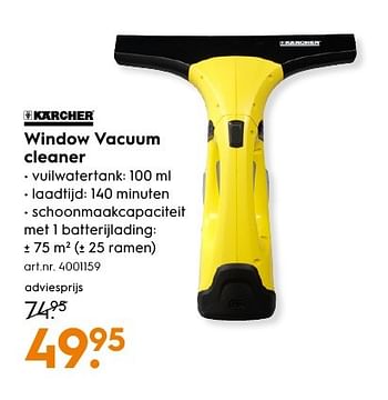Aanbiedingen Kärcher window vacuum cleaner - Kärcher - Geldig van 13/11/2016 tot 05/12/2016 bij Blokker