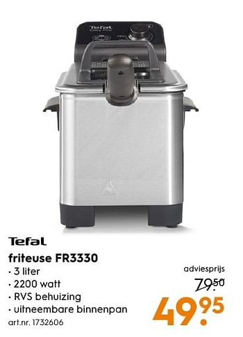 Aanbiedingen Tefal friteuse fr3330 - Tefal - Geldig van 13/11/2016 tot 05/12/2016 bij Blokker