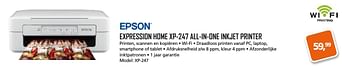 Aanbiedingen Epson expression home xp-247 all-in-one inkjet printer xp-247 - Epson - Geldig van 17/11/2016 tot 05/12/2016 bij ITprodeals