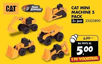 Aanbiedingen Cat mini machine 5 pack - Road Rippers - Geldig van 19/11/2016 tot 05/12/2016 bij Toys XL
