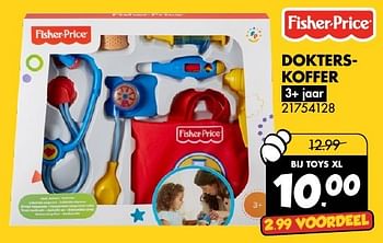 Aanbiedingen Dokterskoffer - Fisher-Price - Geldig van 19/11/2016 tot 05/12/2016 bij Toys XL