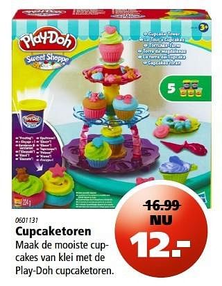 Aanbiedingen Cupcaketoren - Play-Doh - Geldig van 20/11/2016 tot 05/12/2016 bij Marskramer