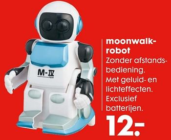 Aanbiedingen Moonwalk robot - Huismerk - Hema - Geldig van 20/11/2016 tot 05/12/2016 bij Hema