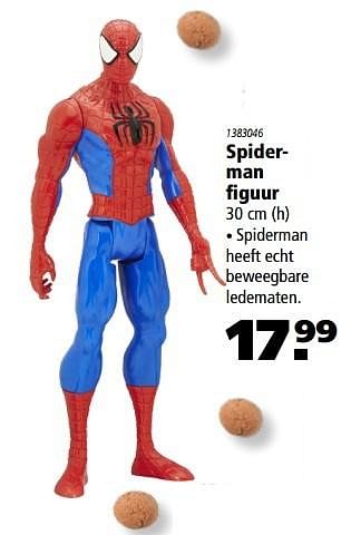 Aanbiedingen Spiderman figuur - Huismerk - Marskramer - Geldig van 20/11/2016 tot 05/12/2016 bij Marskramer