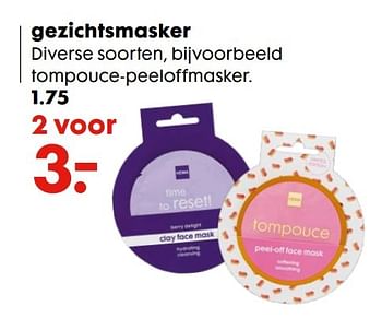 Aanbiedingen Gezichtsmasker - Huismerk - Hema - Geldig van 20/11/2016 tot 05/12/2016 bij Hema
