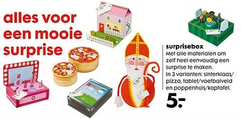Aanbiedingen Surprisebox - Huismerk - Hema - Geldig van 20/11/2016 tot 05/12/2016 bij Hema