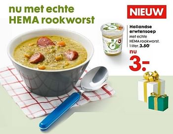 Aanbiedingen Hollandse erwtensoep - Huismerk - Hema - Geldig van 20/11/2016 tot 05/12/2016 bij Hema