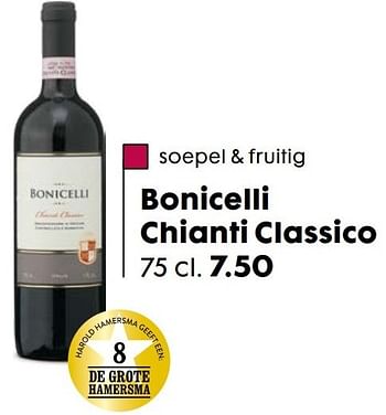 Aanbiedingen Bonicelli chianti classico - Rode wijnen - Geldig van 20/11/2016 tot 05/12/2016 bij Hema