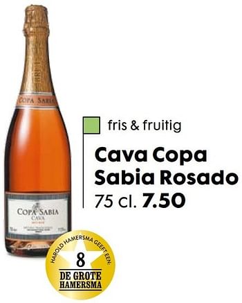 Aanbiedingen Cava copa sabia rosado - Schuimwijnen - Geldig van 20/11/2016 tot 05/12/2016 bij Hema