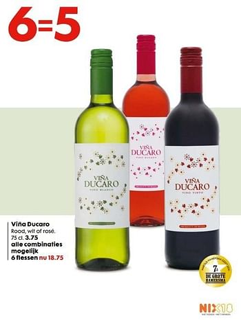 Aanbiedingen Viña ducaro - Witte wijnen - Geldig van 20/11/2016 tot 05/12/2016 bij Hema