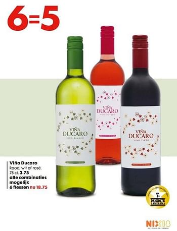 Aanbiedingen Viña ducaro combinaties mogelijk - Witte wijnen - Geldig van 20/11/2016 tot 05/12/2016 bij Hema