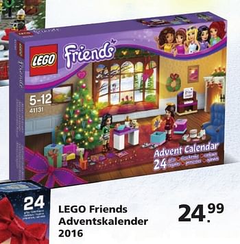 Aanbiedingen Lego friends adventskalender 2016 - Lego - Geldig van 14/11/2016 tot 06/12/2016 bij Intertoys