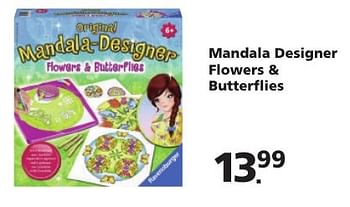 Aanbiedingen Mandala designer flowers + butterflies - Ravensburger - Geldig van 14/11/2016 tot 06/12/2016 bij Intertoys