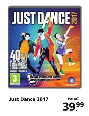 Aanbiedingen Just dance 2017 - Ubisoft - Geldig van 14/11/2016 tot 06/12/2016 bij Intertoys