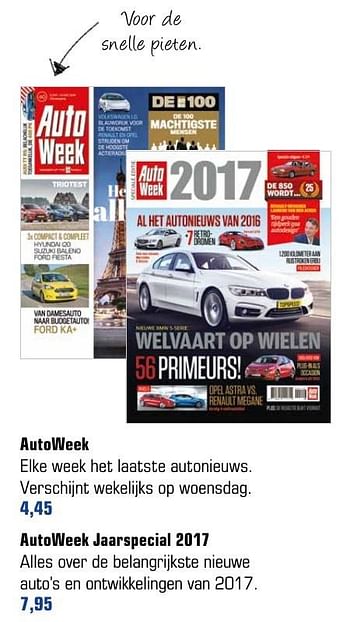 Aanbiedingen Autoweek - Huismerk - Primera - Geldig van 14/11/2016 tot 06/12/2016 bij Primera