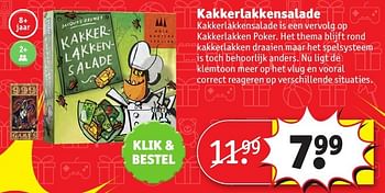 Aanbiedingen Kakkerlakkensalade - 999games - Geldig van 24/10/2016 tot 19/12/2016 bij Kruidvat