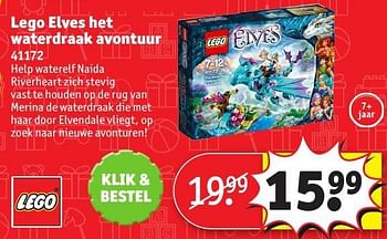 Aanbiedingen Lego elves het waterdraak avontuur - Lego - Geldig van 24/10/2016 tot 19/12/2016 bij Kruidvat