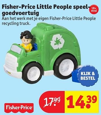 Aanbiedingen Fisher-price little people speelgoedvoertuig - Fisher-Price - Geldig van 24/10/2016 tot 19/12/2016 bij Kruidvat