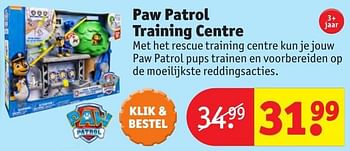 Aanbiedingen Paw patrol training centre - PAW  PATROL - Geldig van 24/10/2016 tot 19/12/2016 bij Kruidvat