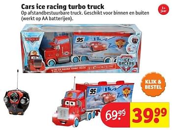 Aanbiedingen Cars ice racing turbo truck - Cars - Geldig van 24/10/2016 tot 19/12/2016 bij Kruidvat