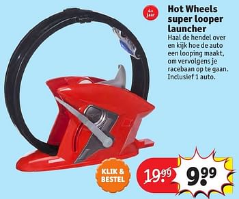 Aanbiedingen Hot wheels super looper launcher - Hot Wheels - Geldig van 24/10/2016 tot 19/12/2016 bij Kruidvat