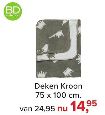 Aanbiedingen Deken kroon - Huismerk - Baby-Dump - Geldig van 04/11/2016 tot 11/12/2016 bij Baby-Dump