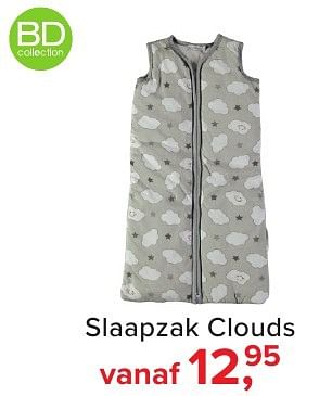 Aanbiedingen Slaapzak clouds - Huismerk - Baby-Dump - Geldig van 04/11/2016 tot 11/12/2016 bij Baby-Dump